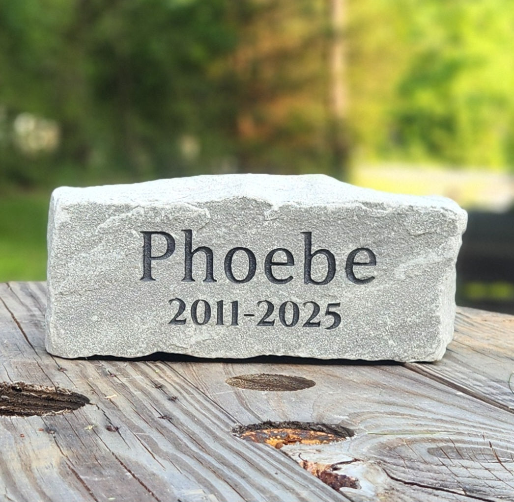Pet Memorial and Portrait Stones, starting at $30