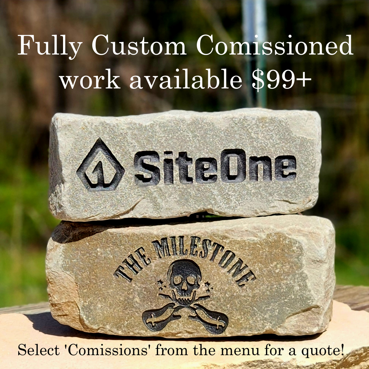 4x10 Cobble stone w/ Artwork
